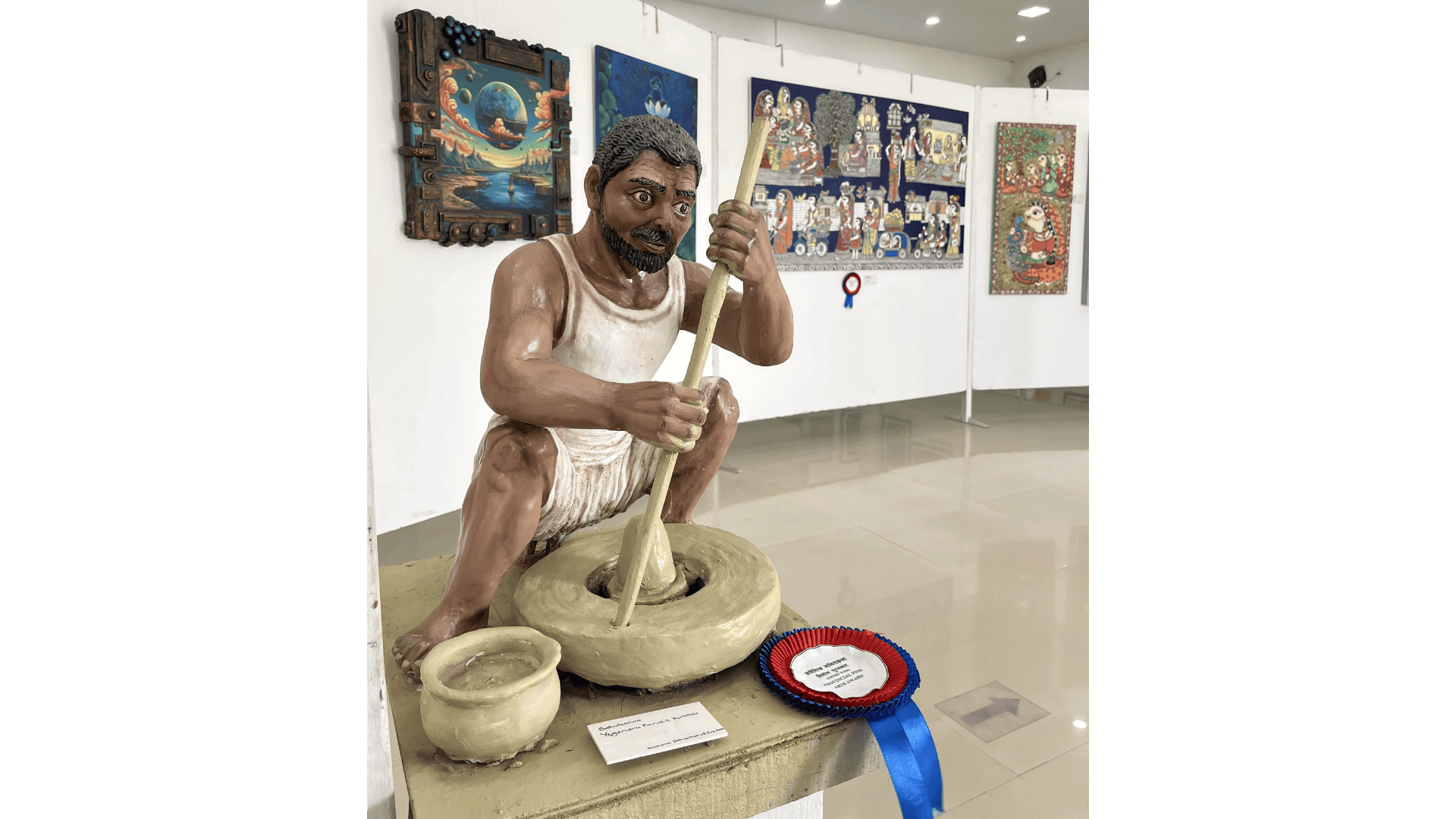 A sculptor’s craft. Bahubarwa or Bahuarwa, meaning ‘many hands’, referring to an artisan’s diverse range of work.